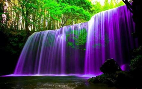 Purple Waterfalls Waterfalls Pinterest