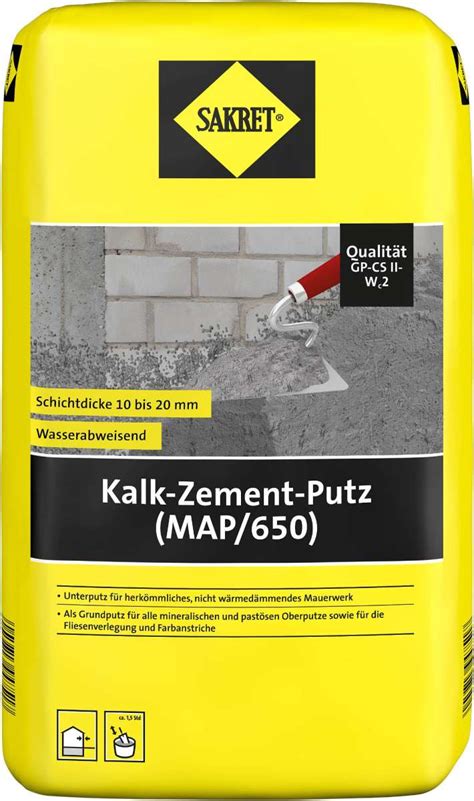 Kalk Zement Putz Map 30kg Mörtel Estrich Baustoffe Online Shop Bgu Baumarkt