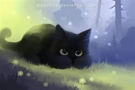 Cat Apofiss And Cute Image Cute Animal Drawings Cat