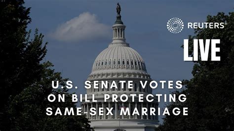 live u s senate votes on bill protecting same sex marriage youtube