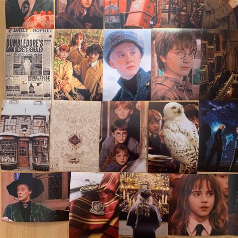 Harry Potter Aesthetic Photo Collage Kit 70 PCS DESCARGA Etsy