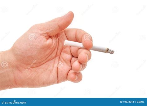 Hand Holding A Cigarette Stock Photo Image Of Conceptual 10873244