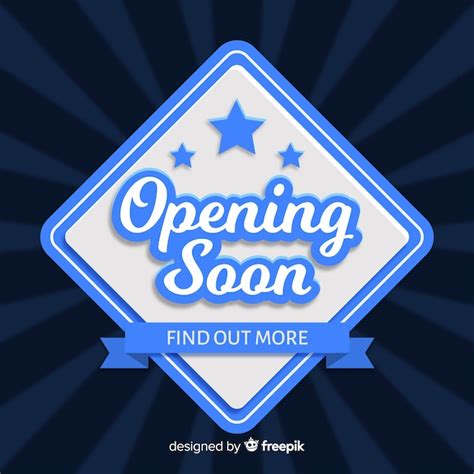 Free Vector Opening Soon Background With Typography