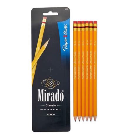 Paper Mate Mirado Classic No 2 Hb Pencils 100 Premium Cedar Made In