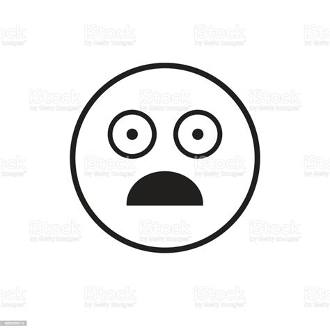 Cartoon Face Shocked People Emotion Icon Stock Illustration Download