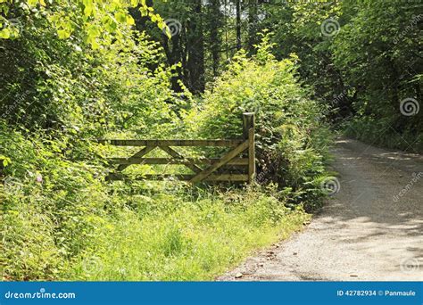 Old Wooden Farm Gate Stock Photo Image Of Countryside 42782934