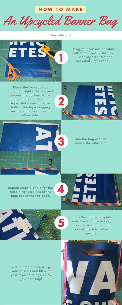 How To Make A Cool Tote Bag From An Old Vinyl Banner Iowa Dnr Upcycle