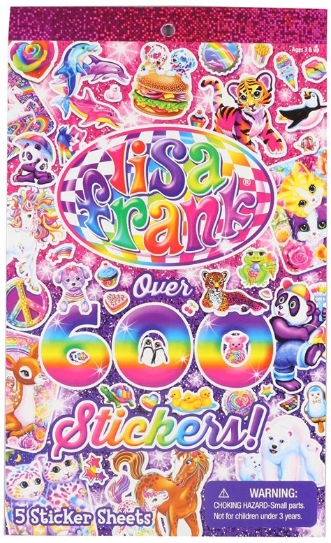 Lisa Frank Sheet Of Stickers