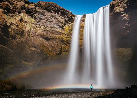 69204 Waterfall 4k Cliff Iceland Nature Rare Gallery Hd Wallpapers