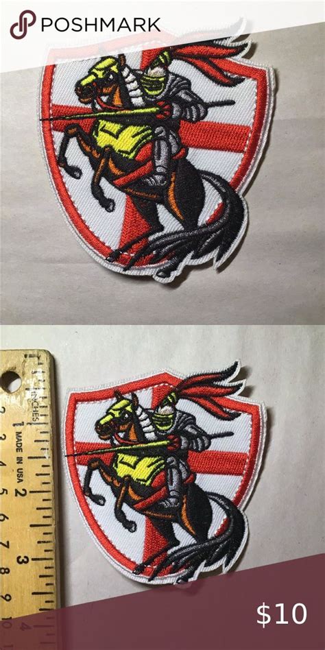 Medieval Jousting Knight Iron On Patch Iron On Patches Jousting