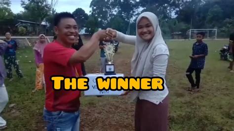 penyerahan hadiah turnamen sepak bola and voli putri kades cup youtube