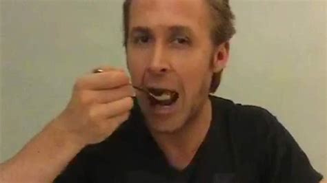 ryan gosling finally eats cereal in tribute vid ents and arts news sky news