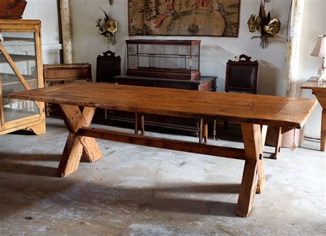 French Country Rustic Farm Dining Table At 1stdibs