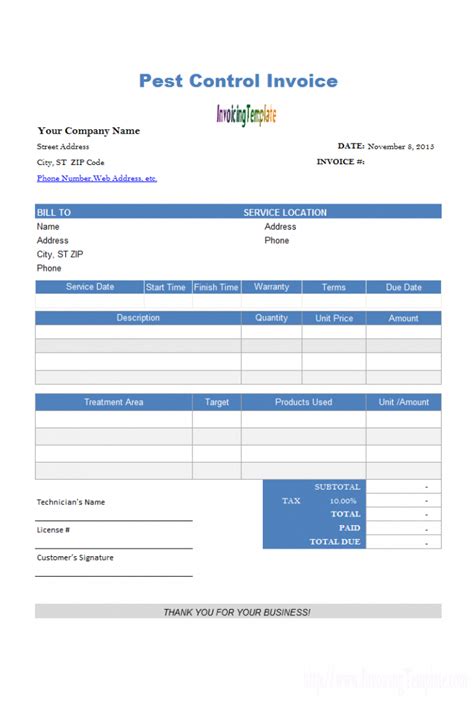 Subterranean termite treatment service agreement. 36+ Work Order Templates For Your Business | Templates Study
