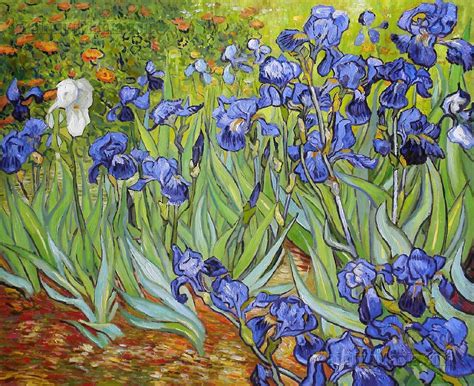 Van Gogh Irises The Getty La The Blue Is Even More Intense In The