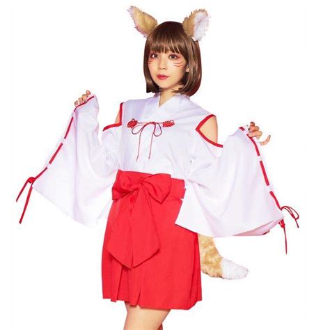 狐×巫女 コスチューム きつね コスプレ 女性 レディース Cs892564コスプレ衣装専門店マジックナイト 通販 Yahooショッピング