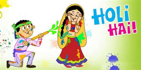 Happy Holi Cartoon Wallpapers Wallpaper Cave
