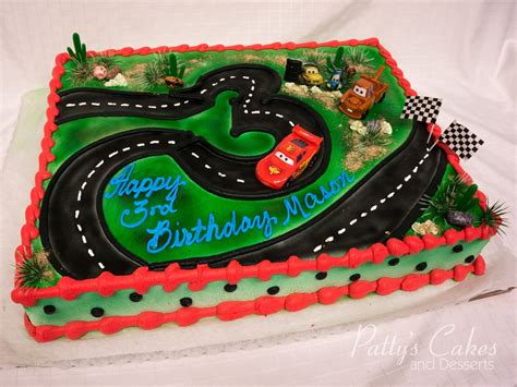 Photo Of A Disney Cars Birthday Cake Pattys Cakes And Desserts