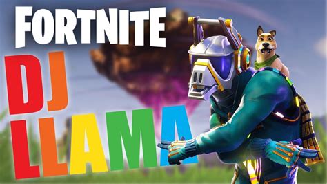 New Dj Llama Skin Fortnite Battle Royale Gameplay Youtube