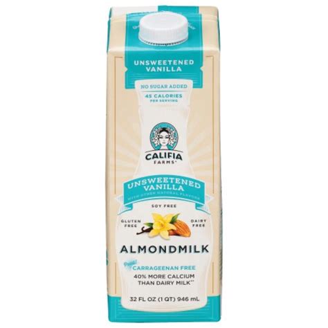 Califia Farms Unsweetened Vanilla Almondmilk Creamer 32 Fl Oz Frys