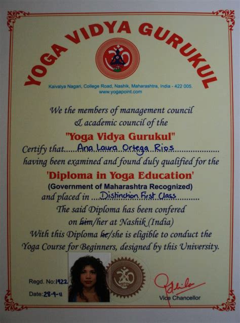 Yoga Teacher Training Diploma Raja Yoga Madrid