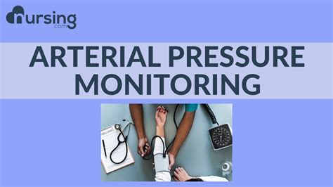 Arterial Pressure Monitoring Nursing School Lesson Youtube
