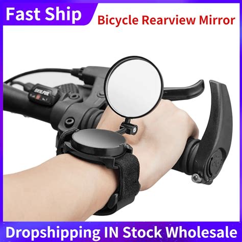 Bicycle Rearview Mirror 360 Degrees Rotating Safety Bicycle Handlebar