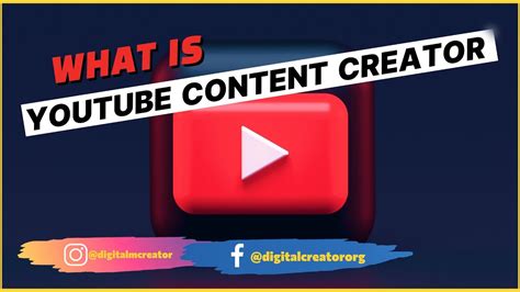 What Is Youtube Content Creator Contentcreator Youtube
