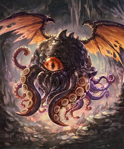Card Voice Of The Abyss Monster Concept Art Dark Fantasy Art