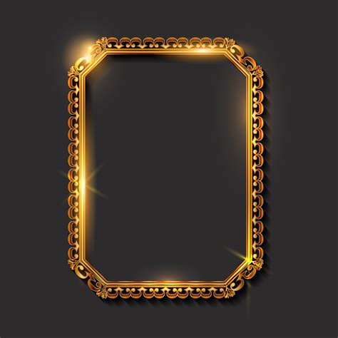 Golden Frame Border Design