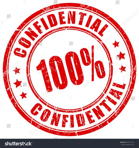 100 Confidential Rubber Stamp Vector Illustration Stock Vector Royalty