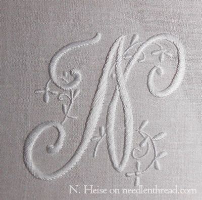 NeedlenThread.com | Embroidery monogram, Monogram letters, Embroidered monogram
