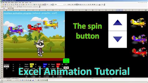 The Activex Spin Button Tutorial Vba Tricks For Excel Animation Youtube