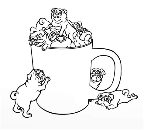 Pug Coloring Pages Best Coloring Pages For Kids Coloring Wallpapers Download Free Images Wallpaper [coloring876.blogspot.com]