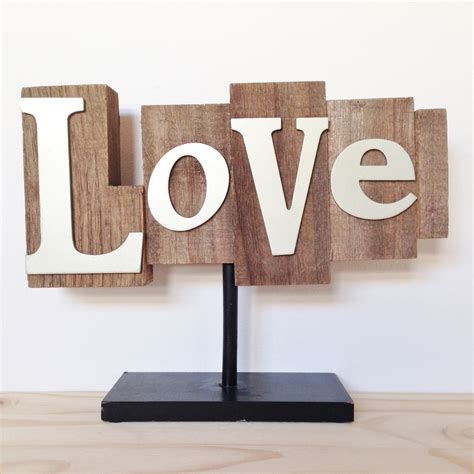 Wooden Love Sign Desire2hire