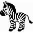 Cute Striped Zebra Clipart  Free Clip Art