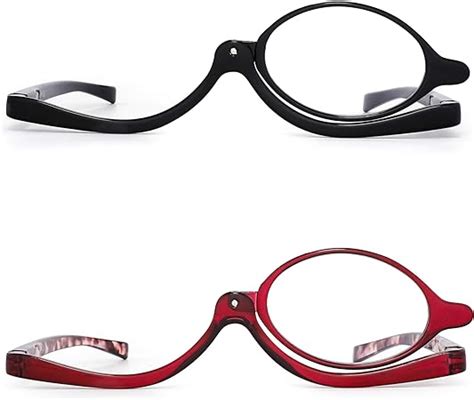 Jm 2 Pairs Makeup Reading Glasses Magnifying Flip Down Cosmetic Readers For Women 1