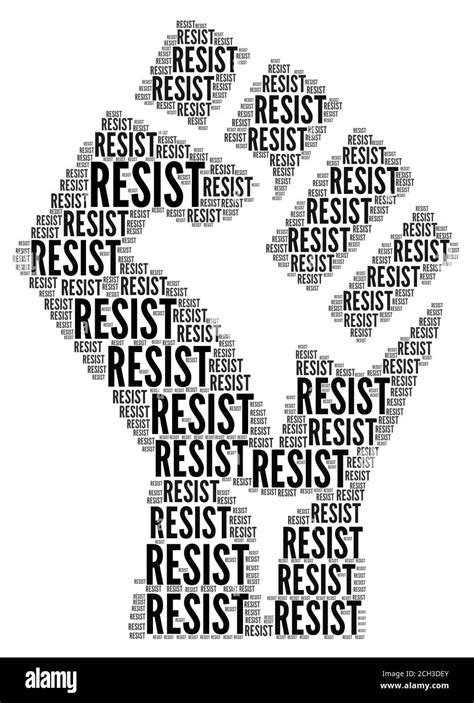 Resist Protest Symbol Icon Stock Photo Alamy