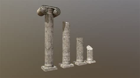 Roman Columns Pillars 3d Model By Dylan Dreyer Varsics Dvarsics