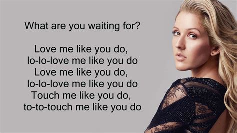 Ellie Goulding Love Like You Do Lyrics Youtube