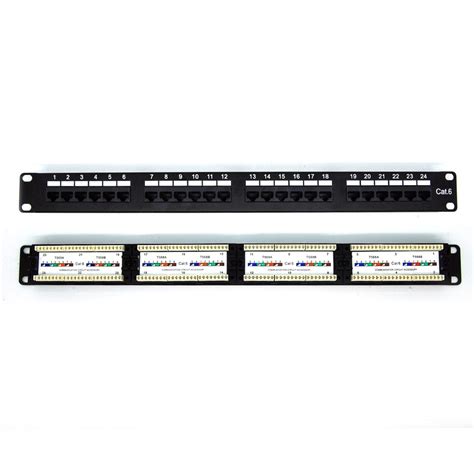 The patch panels are a block which contains numerous rj45 ports. 24-Port CAT 6 110 Type Patch Panel Rackmount - American ...