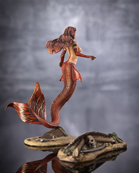 Resin Model Kit Sexy Mermaid Statue Mm Figurien To Paint Etsy