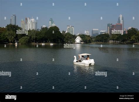 Boating Lake Lumpini Park Bangkok Stock Photo Alamy