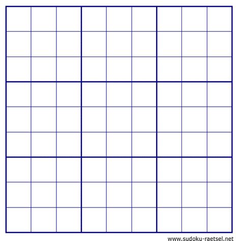 Übersichtliche blutdrucktabelle zum ausfüllen und ausdrucken. Sudoku Vorlagen