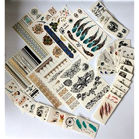 4.5 out of 5 stars (197) 197 reviews $ 5.21. Metallic temporary tattoo sticker- one package in 2 sizes ...