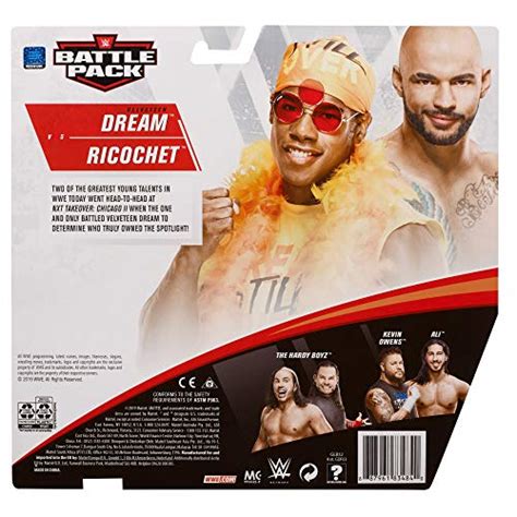 Wwe Mattel Ricochet Vs Velveteen Dream Battle Pack Series 65 With Two