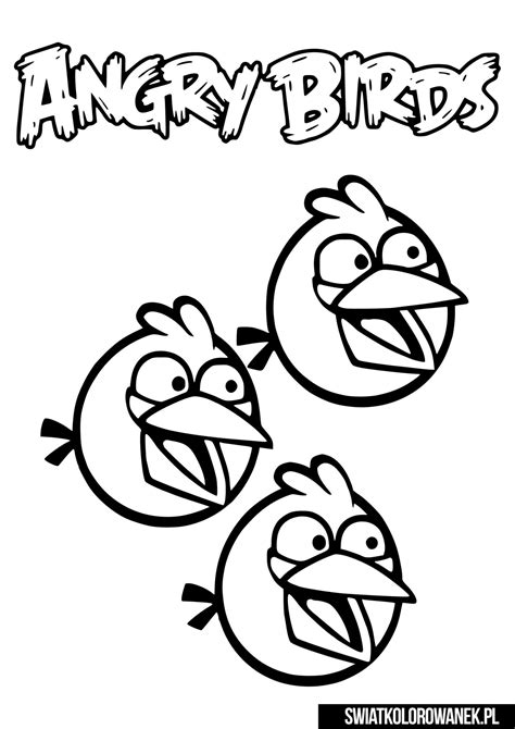Malowanka Do Wydruku Angry Birds Darmowe Kolorowanki Do Druku
