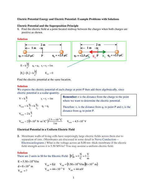 Electric Potential Energy and Electric Potential Example 