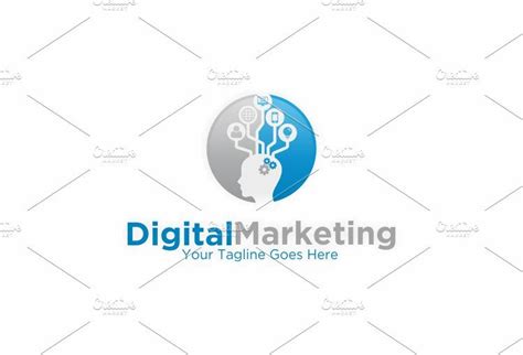 Digital Marketing Logo Template By Redvy Creative On Creativemarket