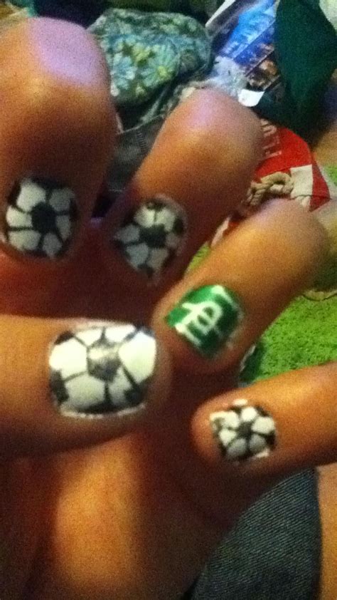 Soccer Soccer Nails Nail Polish Designs Creative Nails